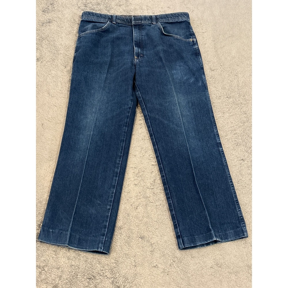 Wrangler Mens Blue Denim Jeans 85498PS LAR-K299-001 Straight Leg 36x30 (36x27)